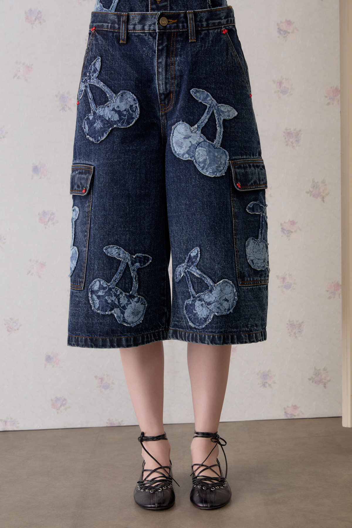 Cerise Club Denim Shorts - GW27748