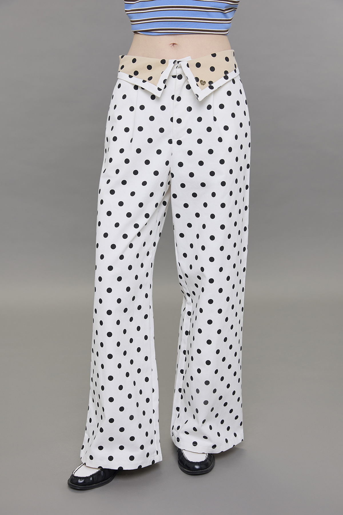 Sculpted Polka Trousers - GW27554