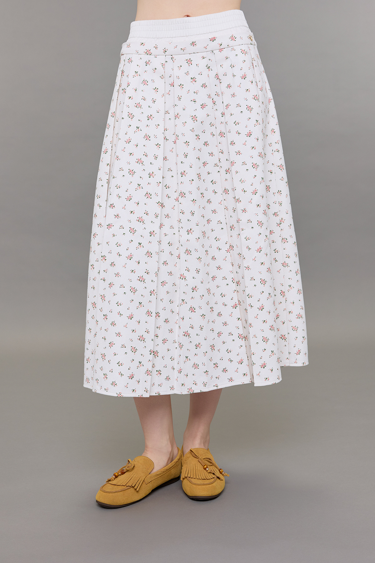 Vintage Blossom Pleated Skirt - GW27527