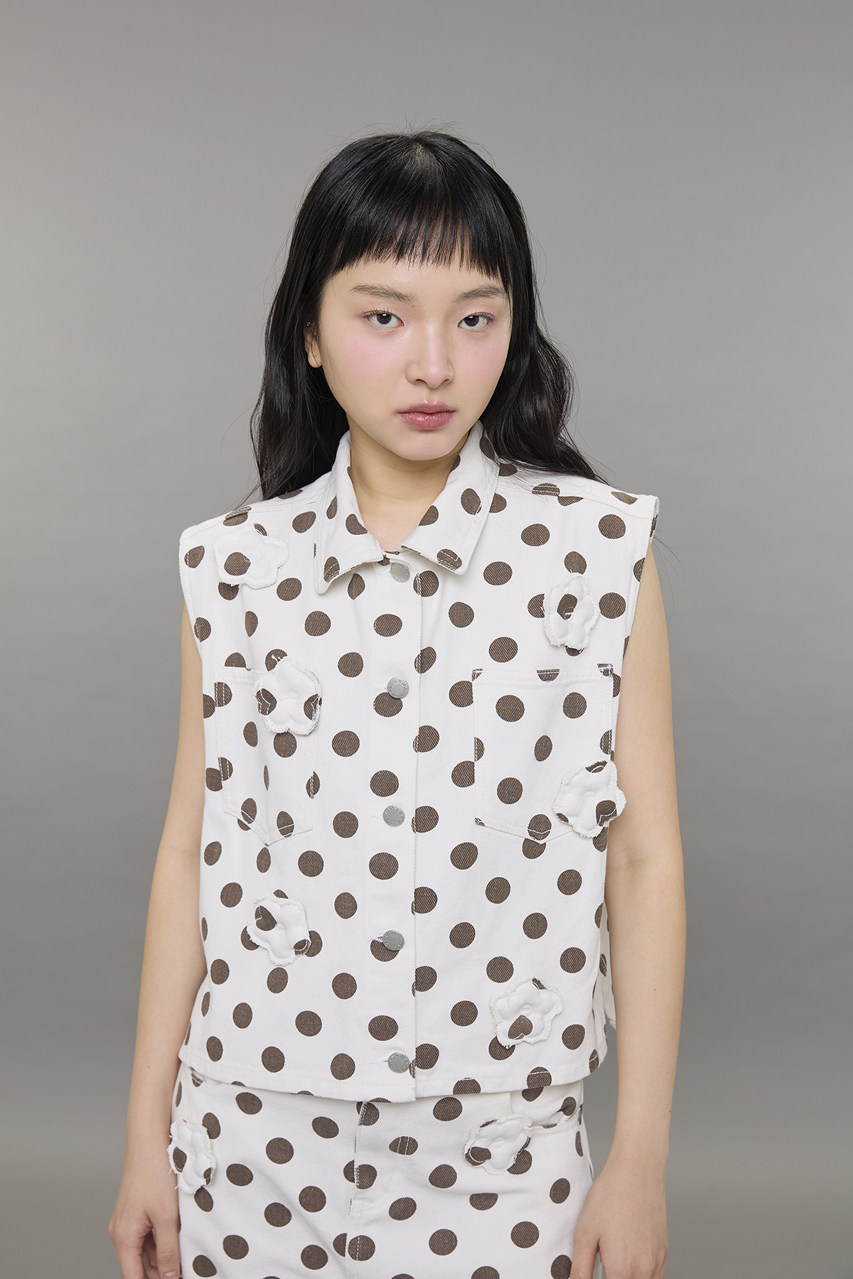 Polka Bloom Vest - GW27518