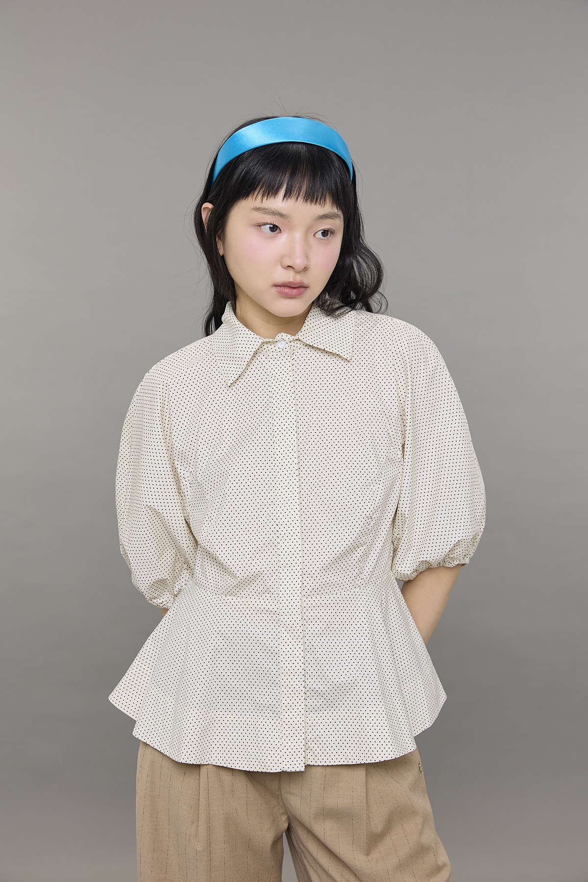 Rose Peplum Blouse - GW27549