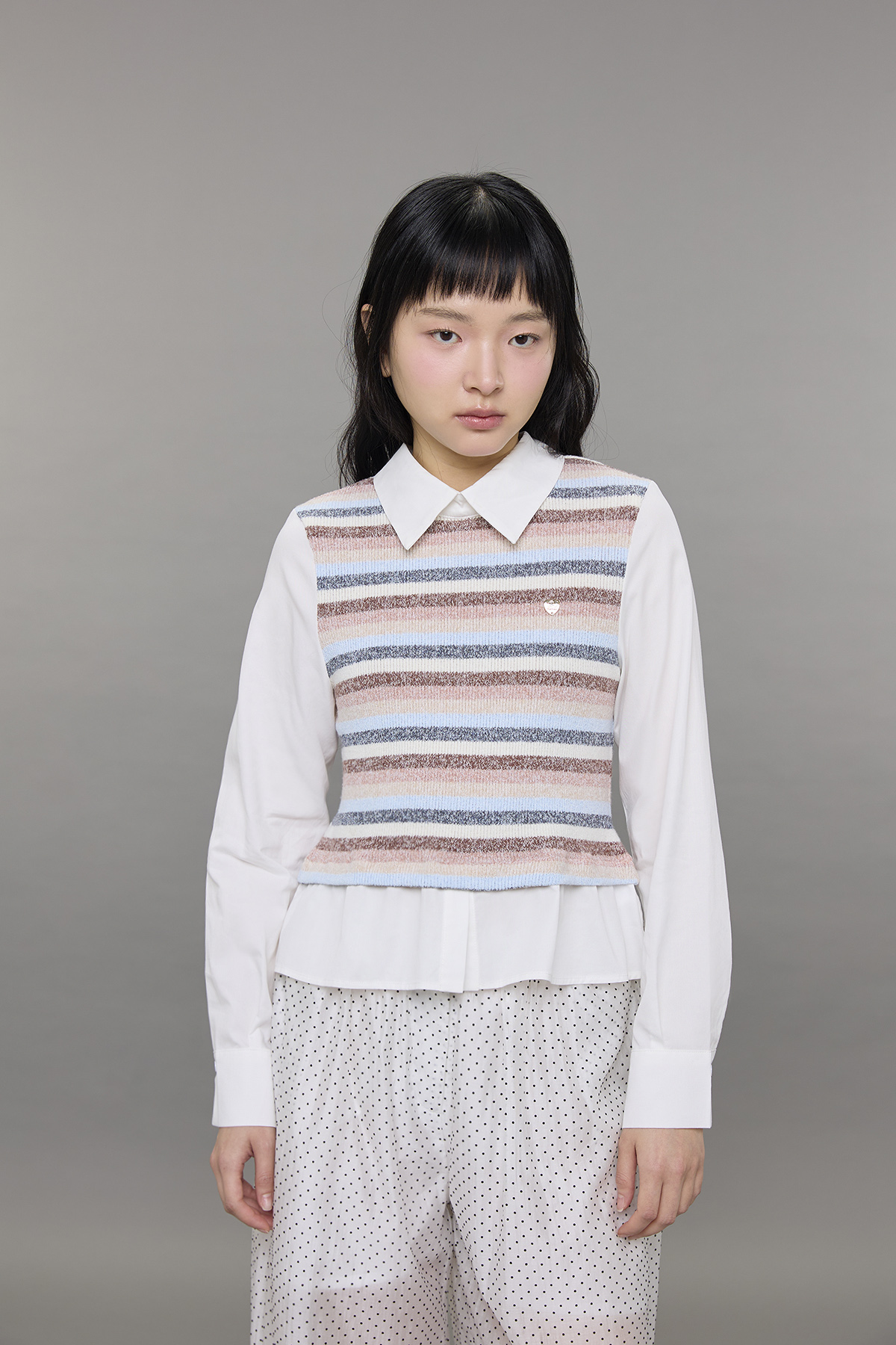 Layered Preppy Shirt - GW27556