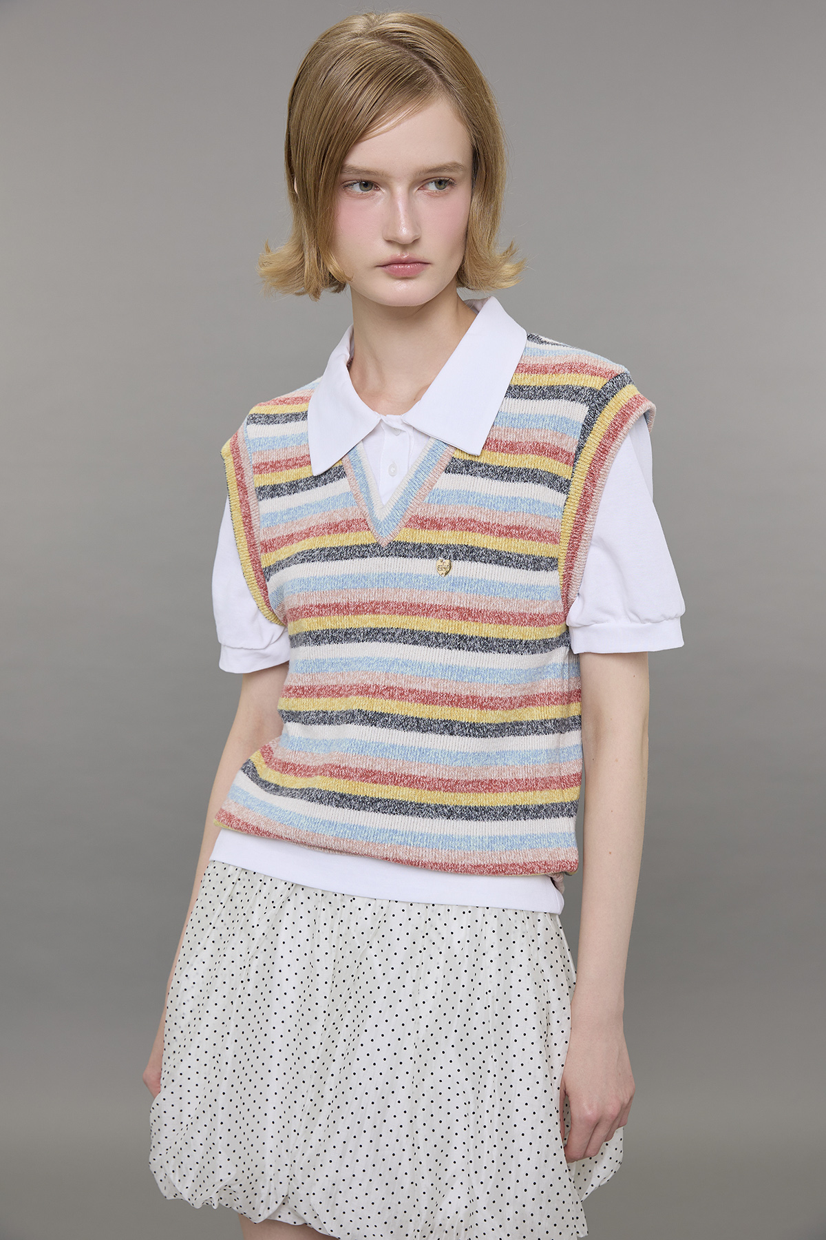 Kaleidoscope Knit Vest - GW27548