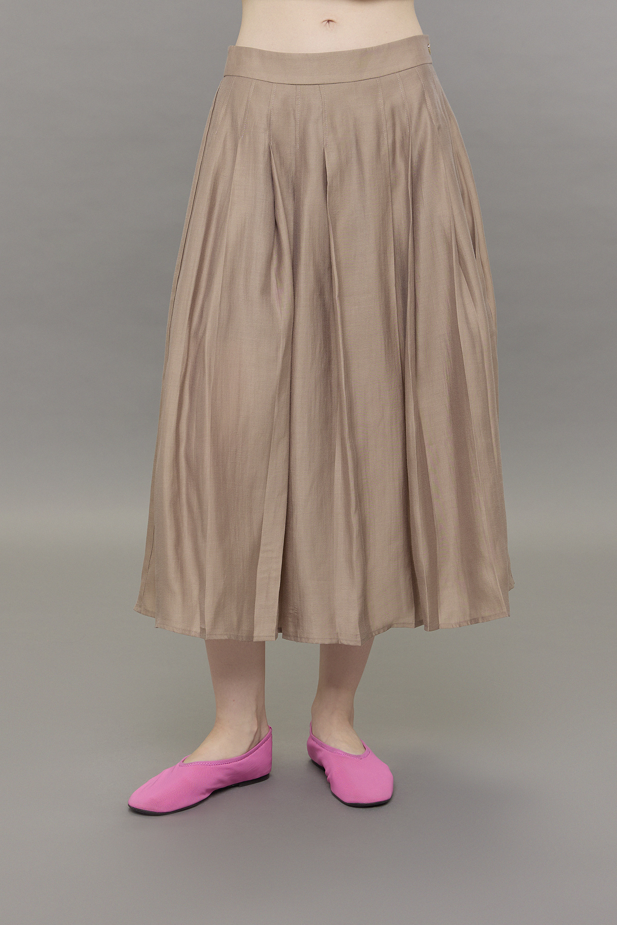 Charming Pleat Midi Skirt - GW28272
