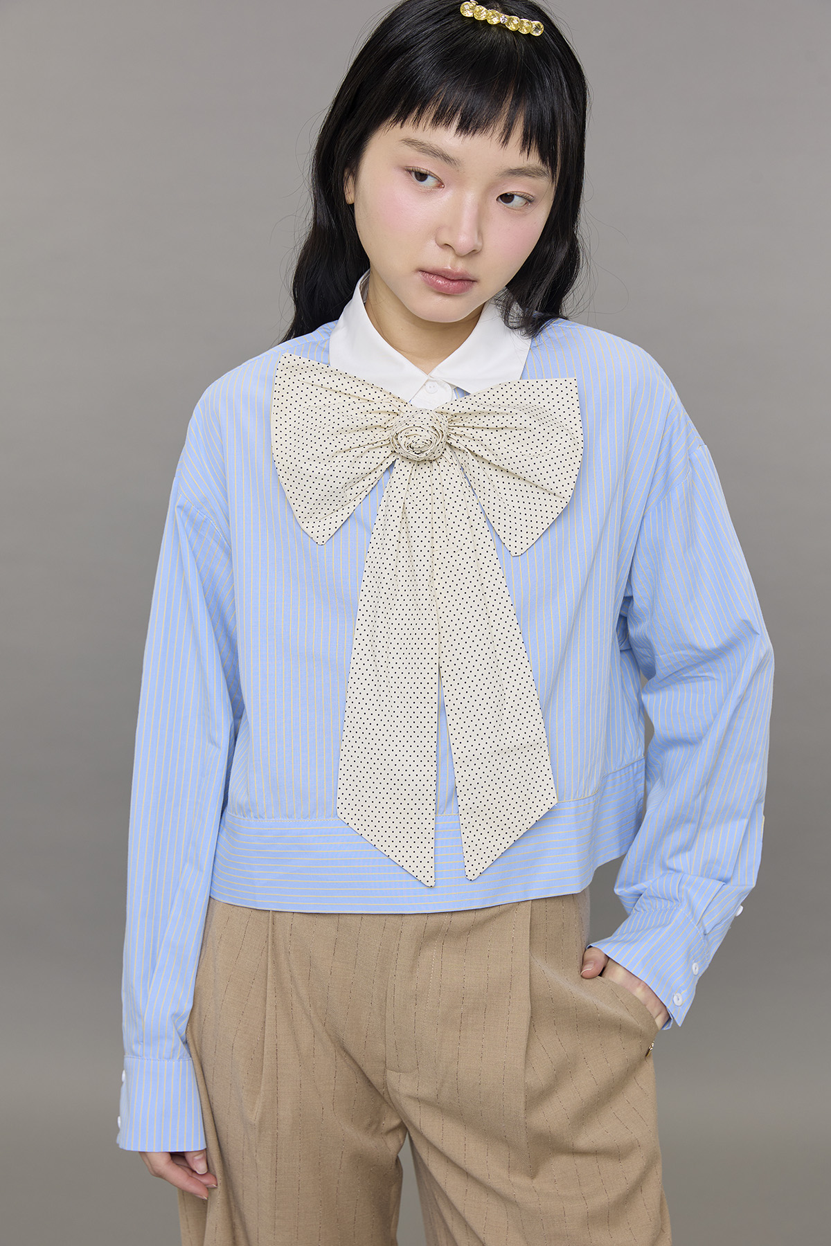 Preppy Rosette Blouse - GW27524