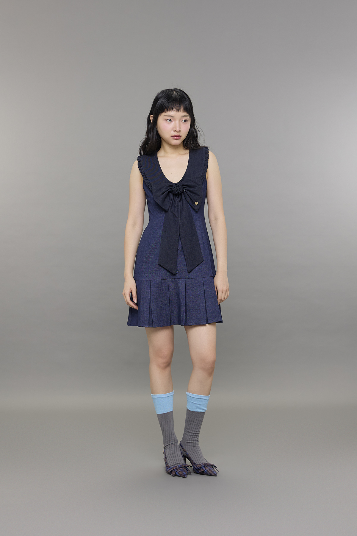 Preppy Ribbon Dress - GW27541