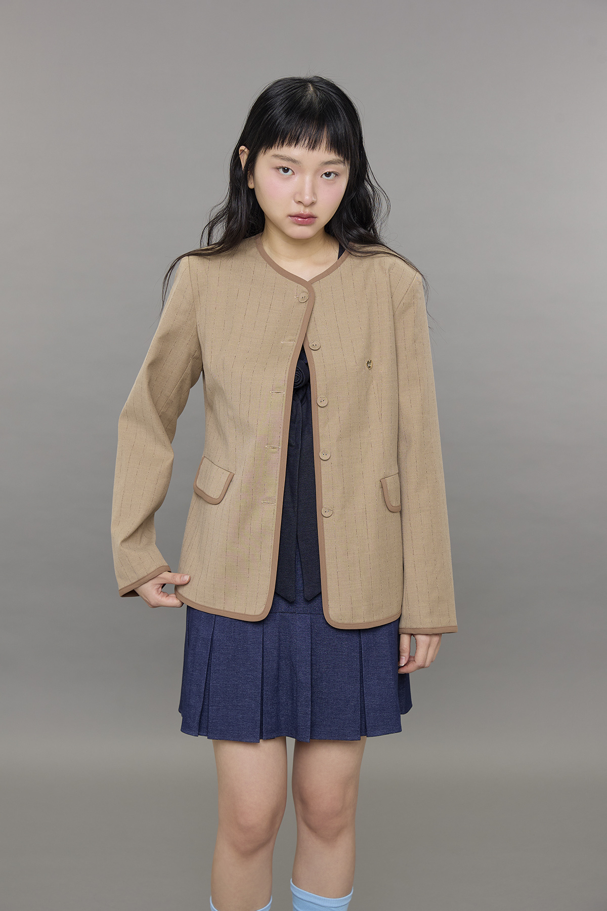 City Collarless Blazer - GW27537
