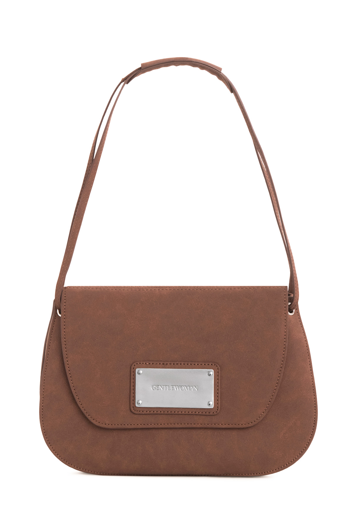 AIME SCULPT SHOULDER BAG : DARK BROWN - GW27885