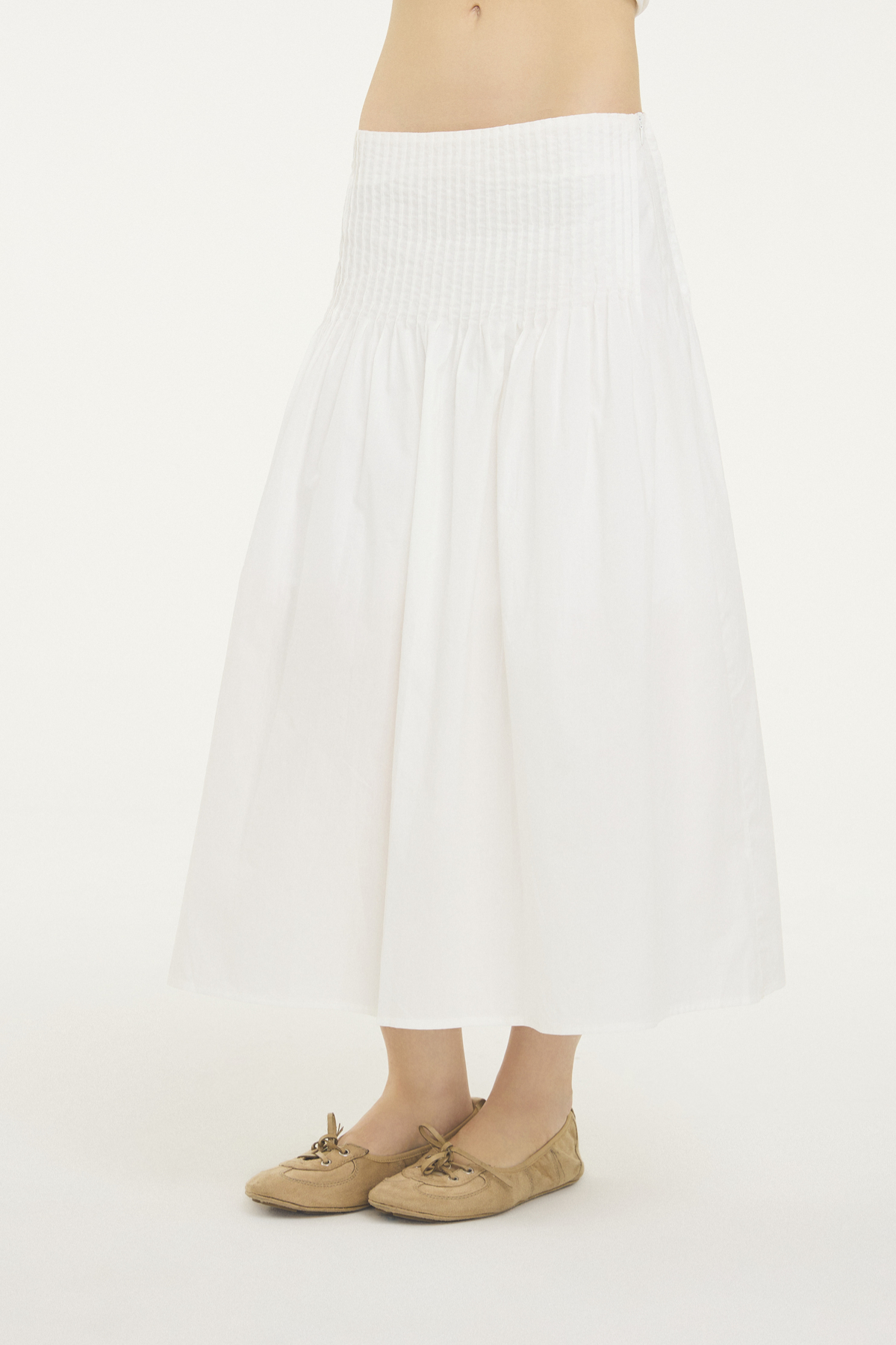 HERITAGE SHIFT PLEATED LONG SKIRT - GW28446