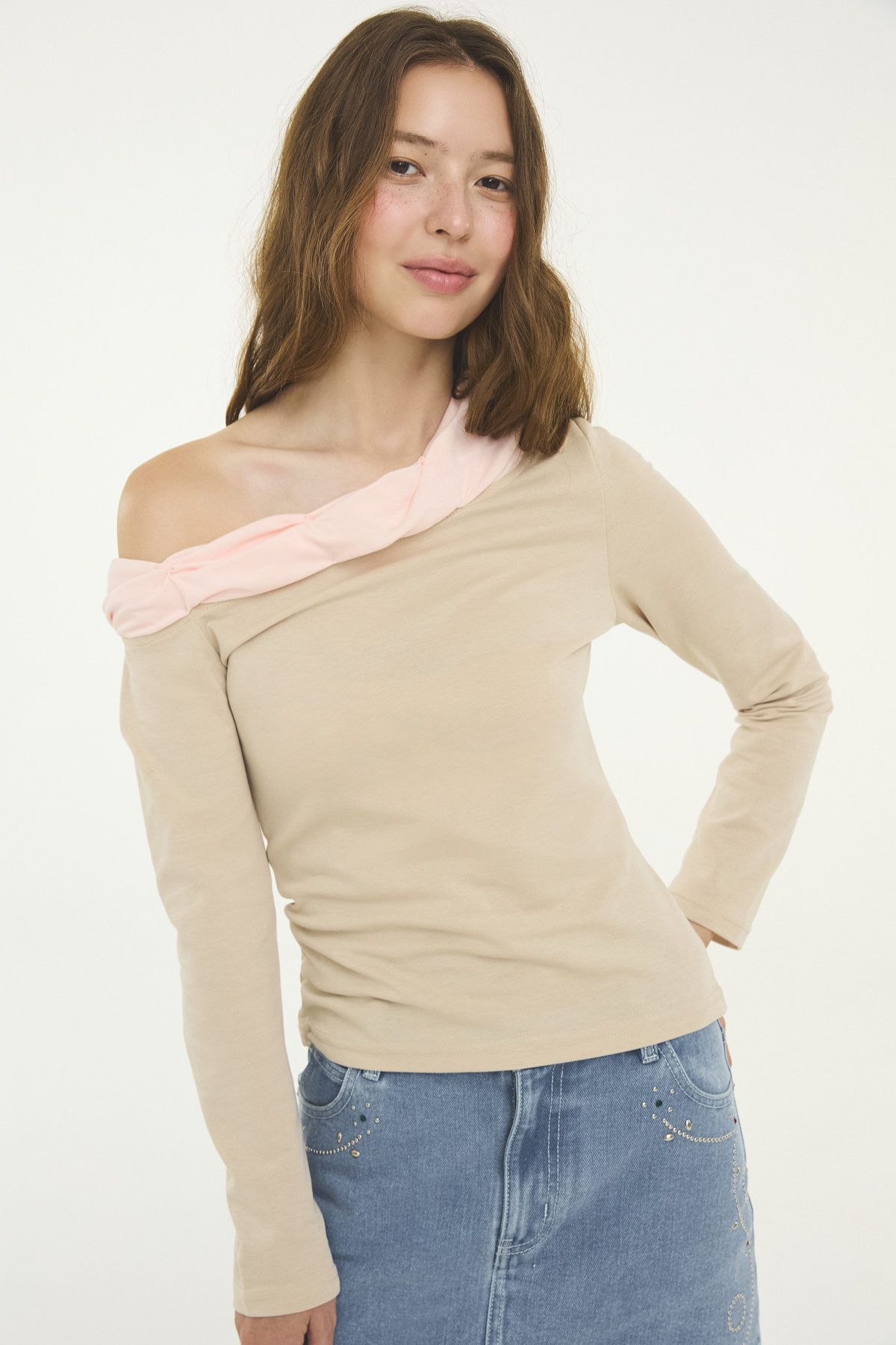 URBAN EDIT ONE SHOULDER TOP - GW28465