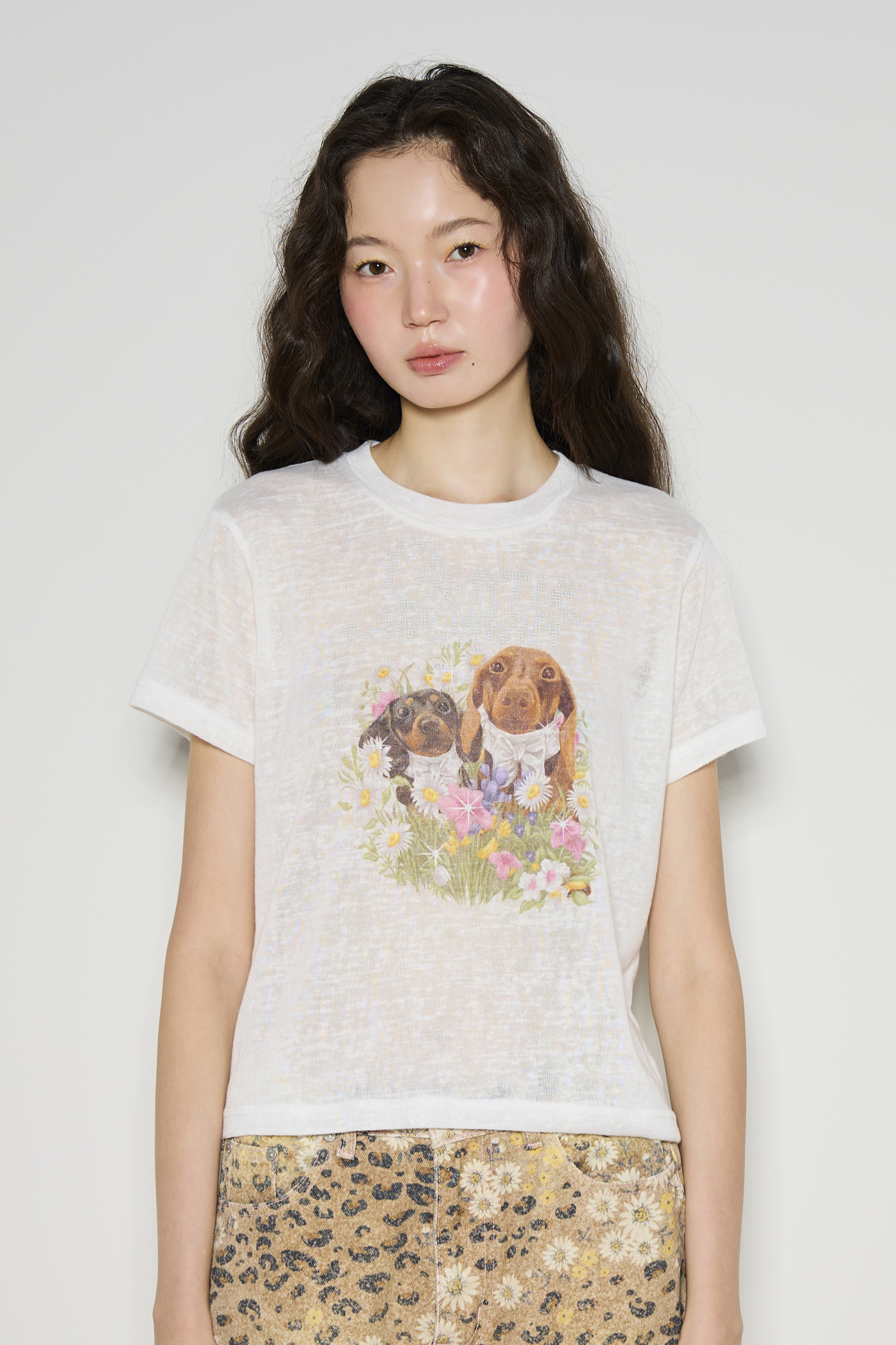 PAWSITIVE VIBES  BABY TEE - GW27157