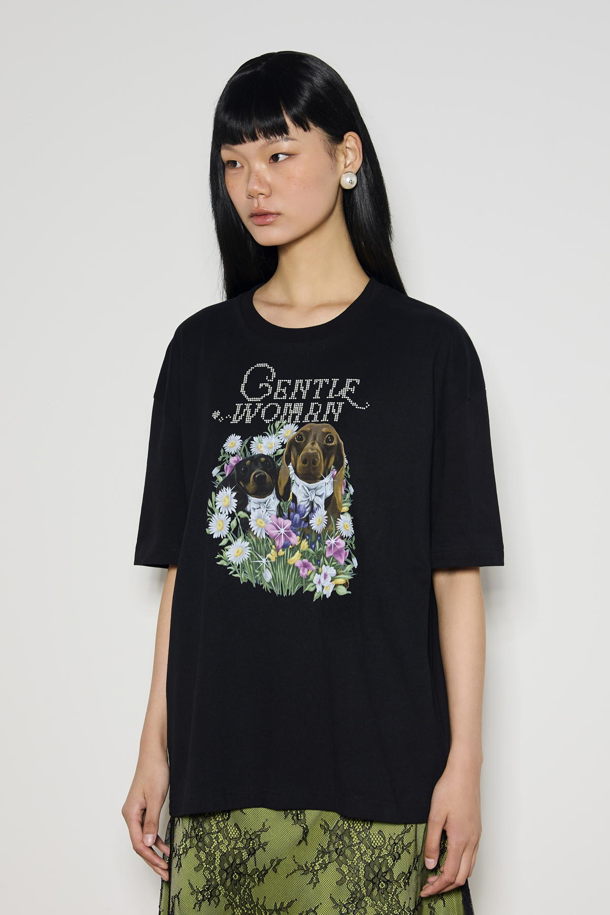 PAWSITIVE VIBES OVERSIZED TEE - GW27158