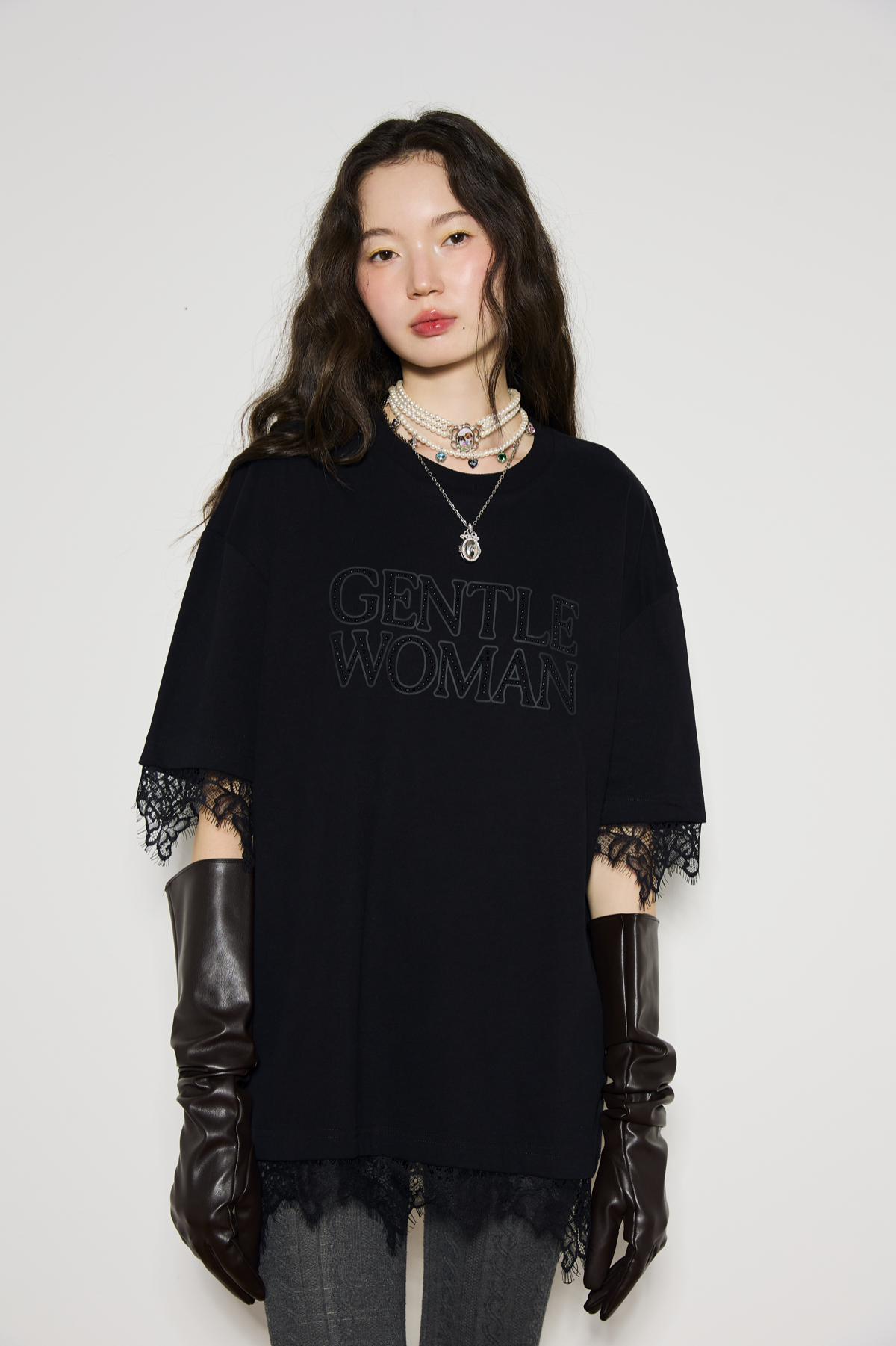 PEARL LOGO OVERSIZED TEE - GW27160