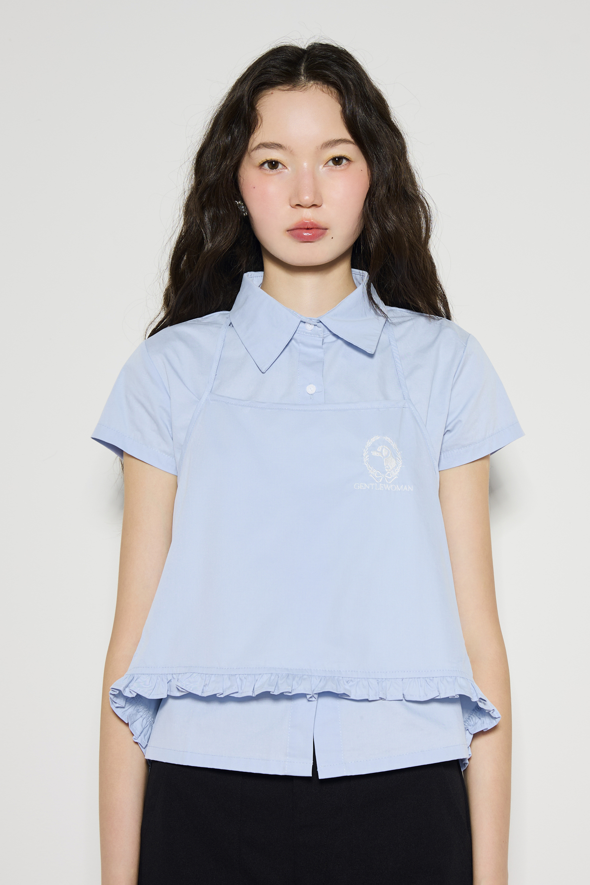 PINAFORE LAYERED TOP : BLUE - GW27151.2