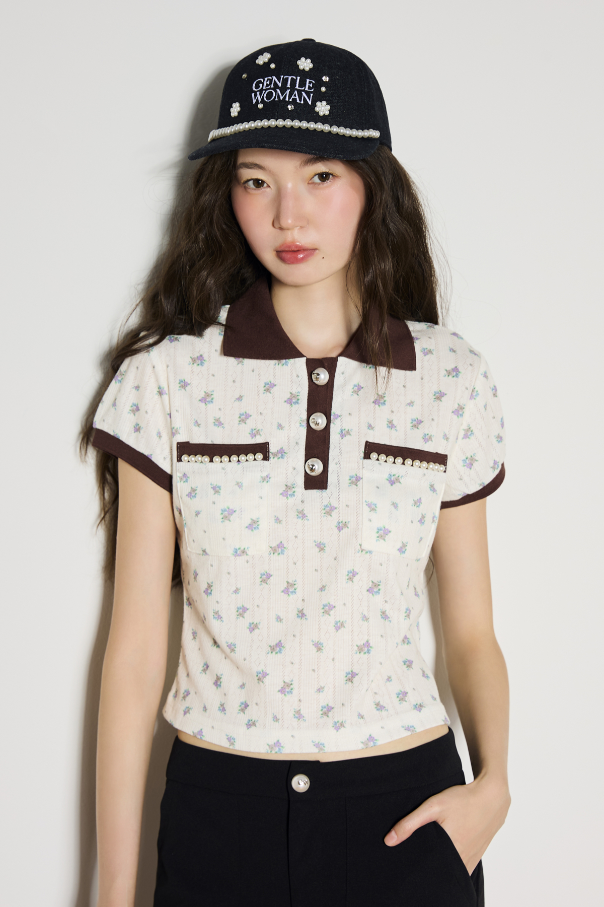 DITSY POLO TOP - GW27167